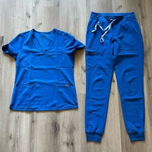 Figs Royal Blue Casma Zamora Joggers Scrubs
